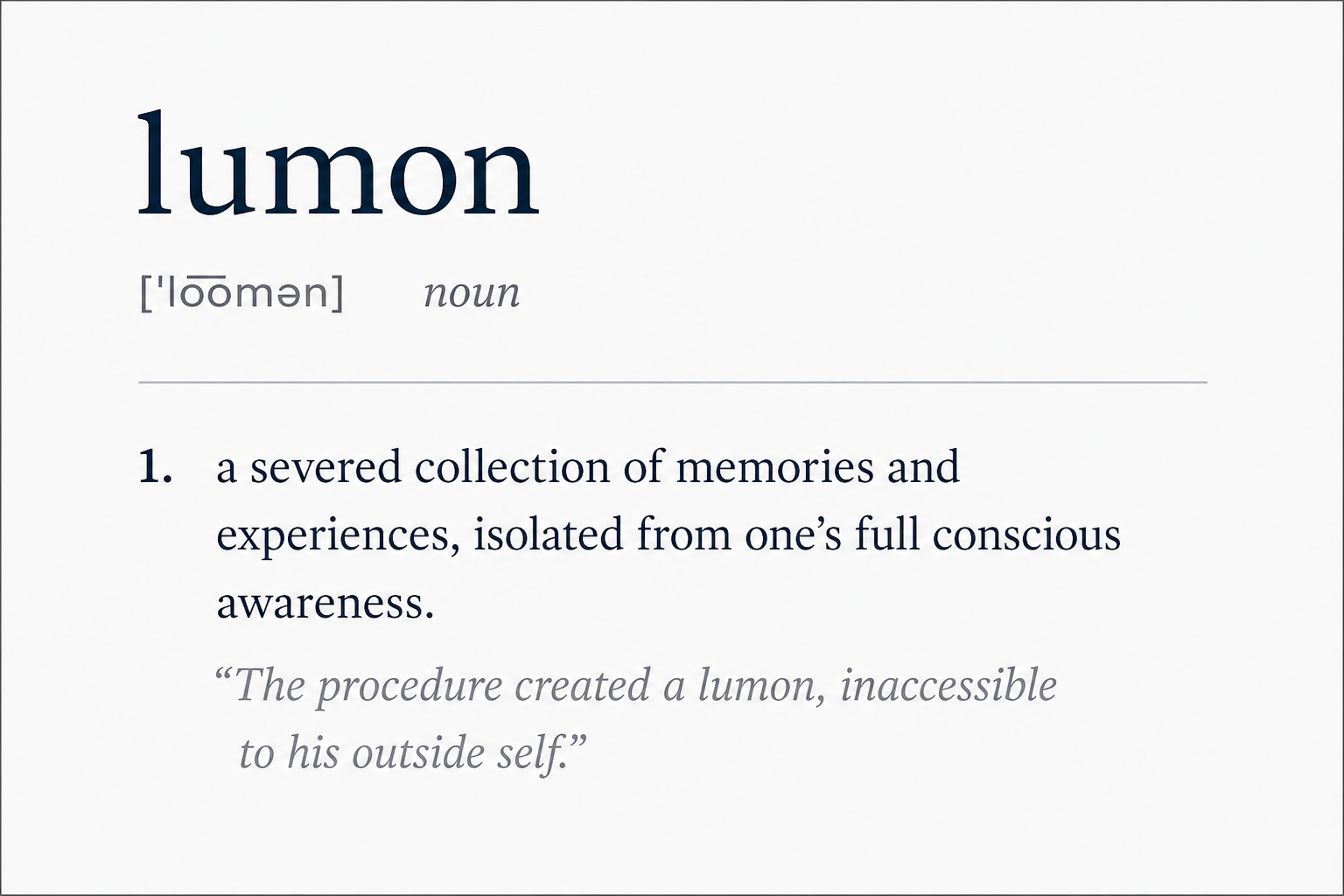 lumon definition