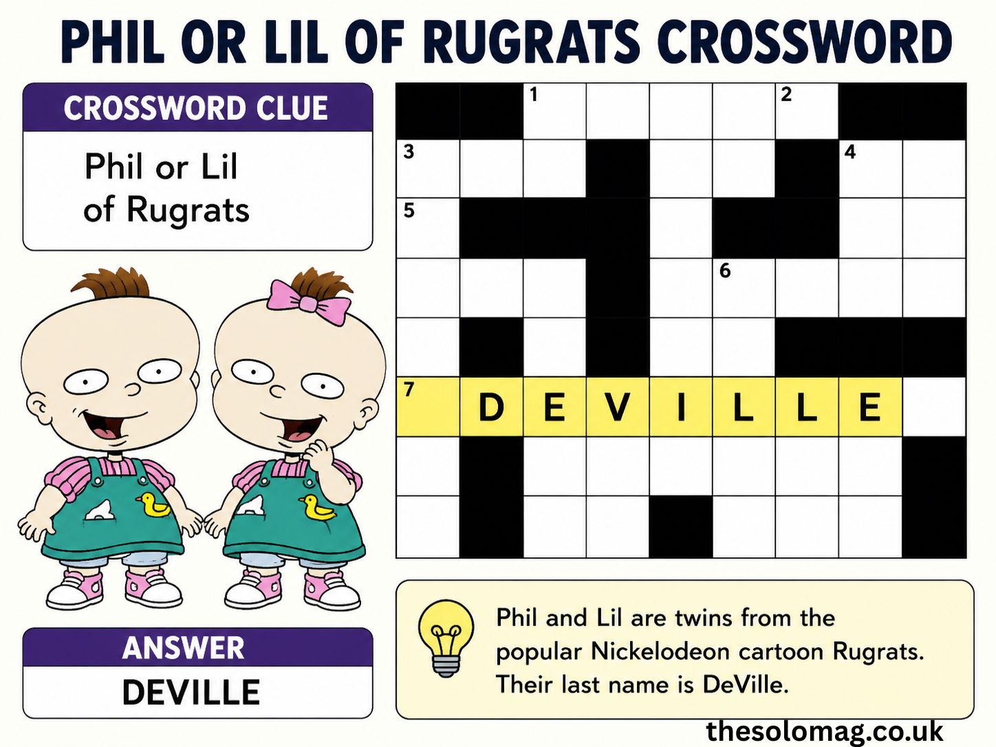 phil or lil of rugrats crossword